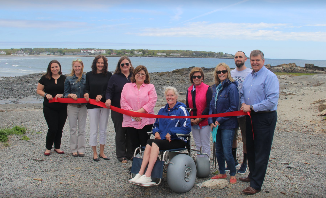 A ribbon cutting at Kennebunkport, ME 2019