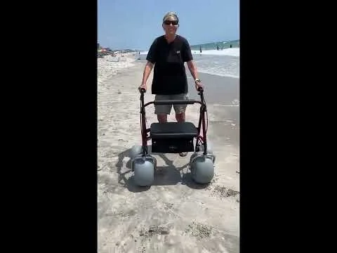DeBug beach wheelchair in action