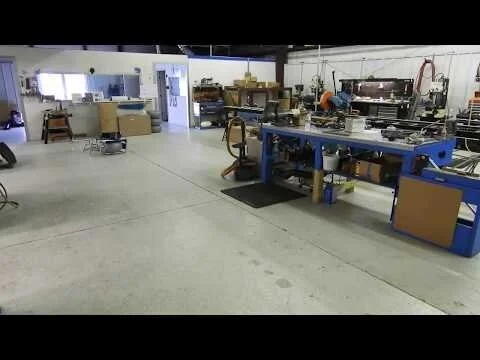Shop welding station panning view