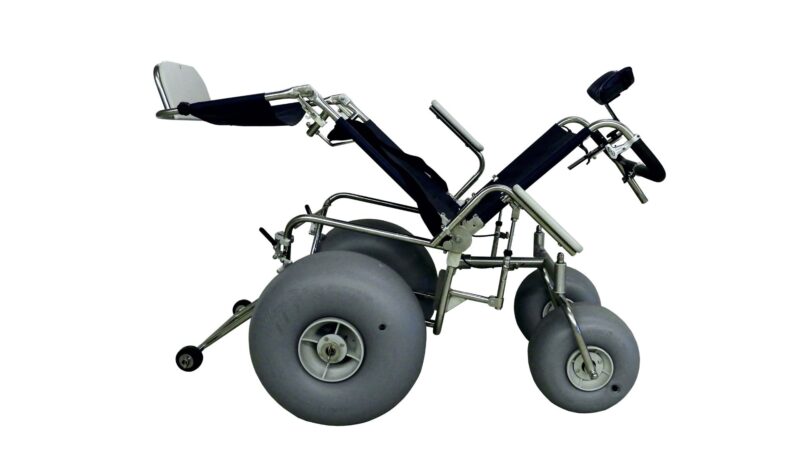 Debug Tilt and Recline Space Tilt In Space Reclining All Terrain Beach Wheelchair