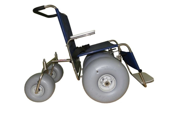 debug xl sideview XL Frame All Terrain Beach Wheelchair
